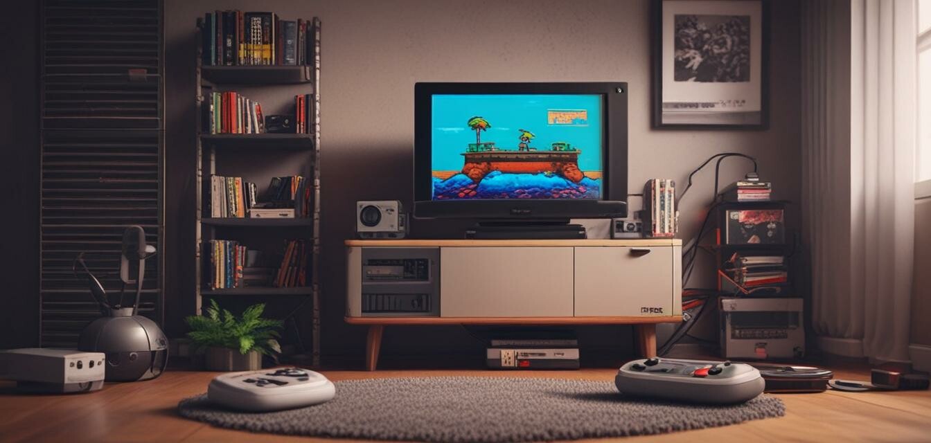 Retro gaming setup