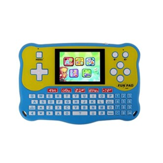 Children's educational tablet with keyboard and colorful screen