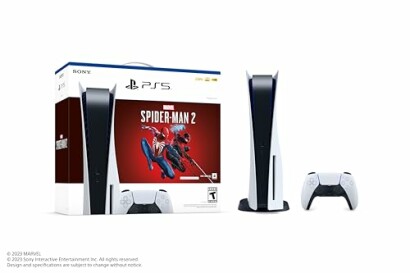 PS5 console and Spider-Man 2 game bundle