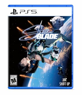 PS5 Stellar Blade game cover featuring a character in space.