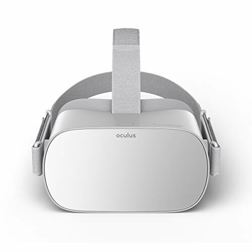 Front view of a VR headset with a head strap